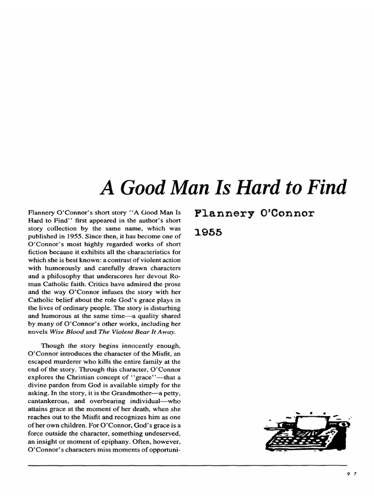 A Good Man is Hard to Find cover